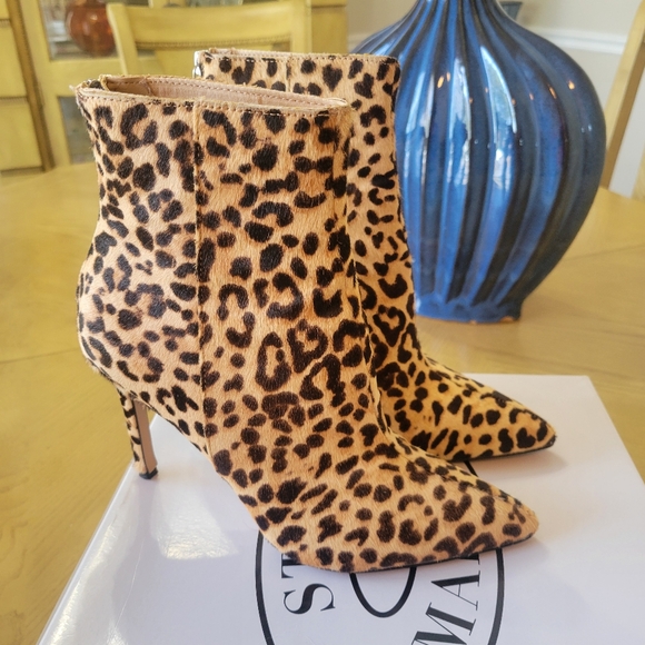 Steve Madden Animal Print Heeled Boots - Picture 4 of 4